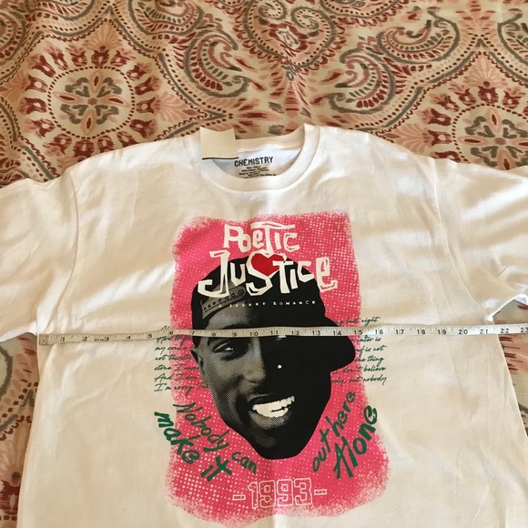 2Pac Poetic Justice Junior Crop Tee - Size L - Picture 5 of 7